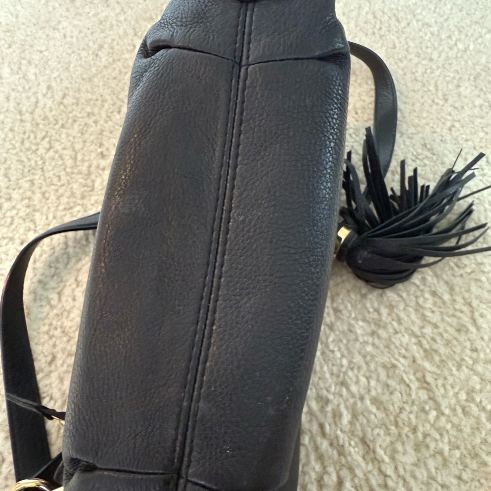 Michael Kors Black Leather Shoulder Hobo Bag - Picture 4 of 9